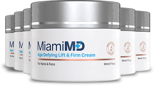 6 jars of MiamiMD Lift & Firm Cream