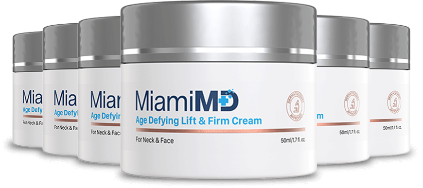 6 jars of MiamiMD Lift & Firm Cream