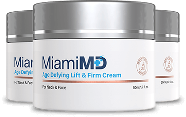 3 jars of MiamiMD Lift & Firm Cream